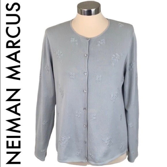 Neiman Marcus Sweaters - 👑 NEIMAN MARCUS BEADED CARDIGAN 💯AUTHENTIC